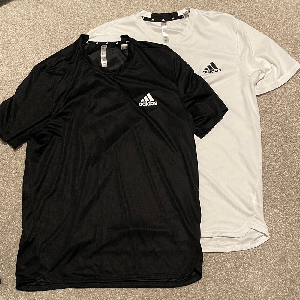 Adidas Men's Short Sleeve Tees in Black and White